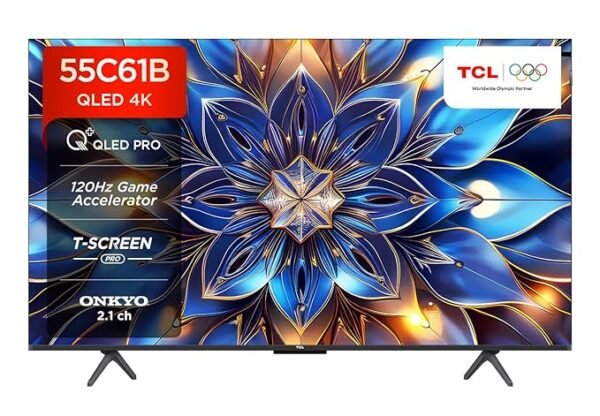 TCL 139 cm (55 inches) 4K Ultra HD Smart QLED